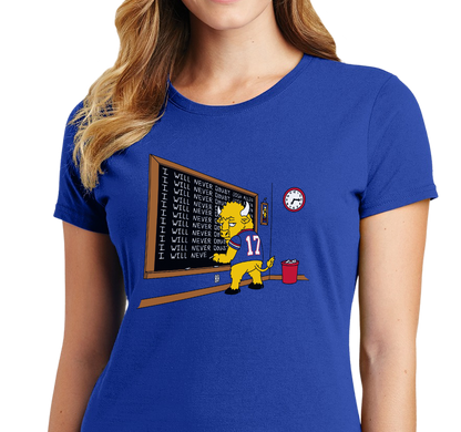 Ladies T-Shirt, Royal (100% cotton)