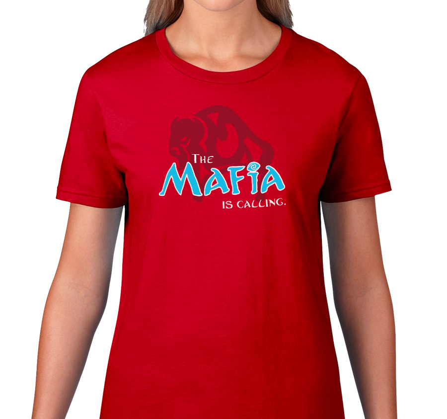 Ladies T-Shirt, Red (100% cotton)