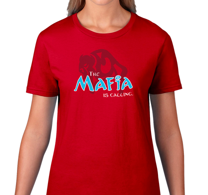 Ladies T-Shirt, Red (100% cotton)