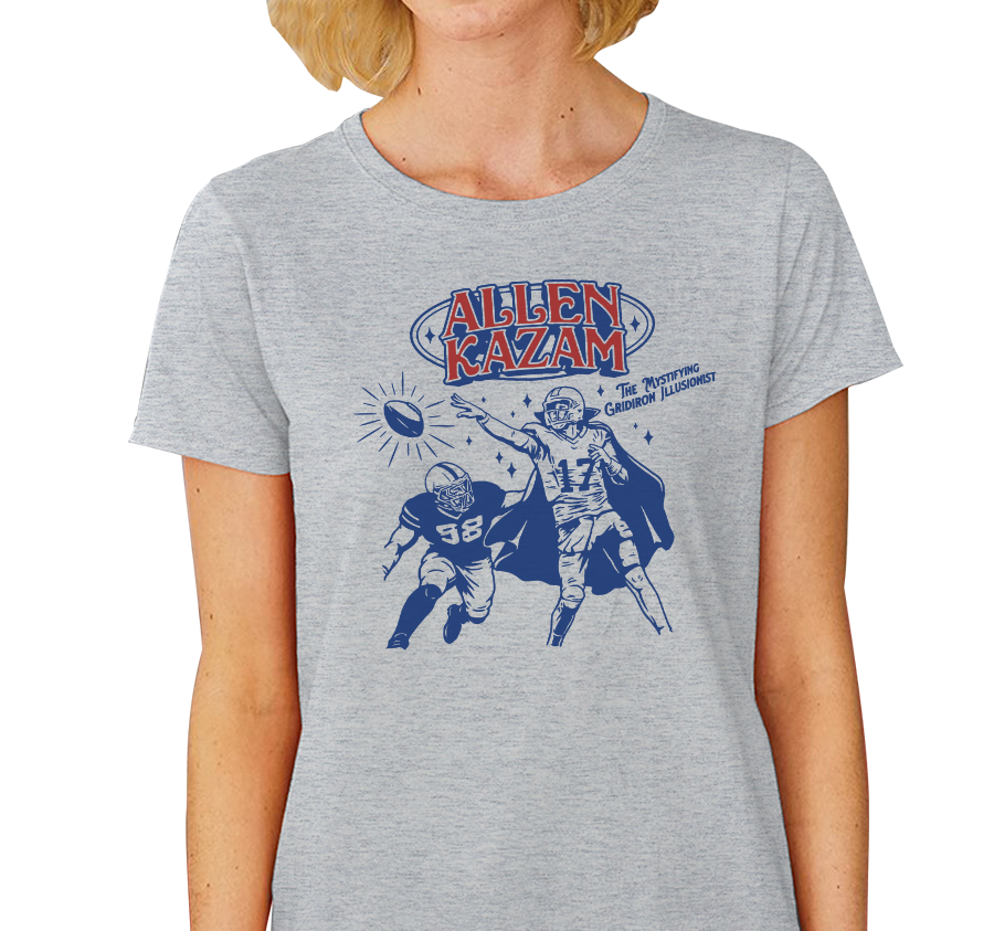 Ladies T-Shirt, Athletic Heather (90% cotton, 10% polyester)