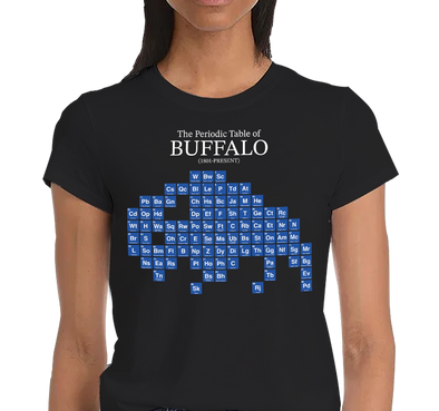 "Periodic Table of Buffalo" Ladies T-Shirt