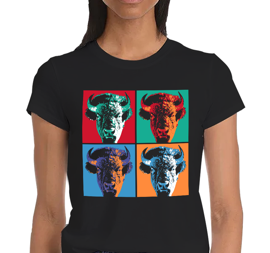 Ladies T-Shirt, Black (100% cotton)