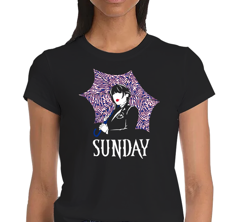 "Sunday" Ladies T-Shirt (Mafia Prints Edition)