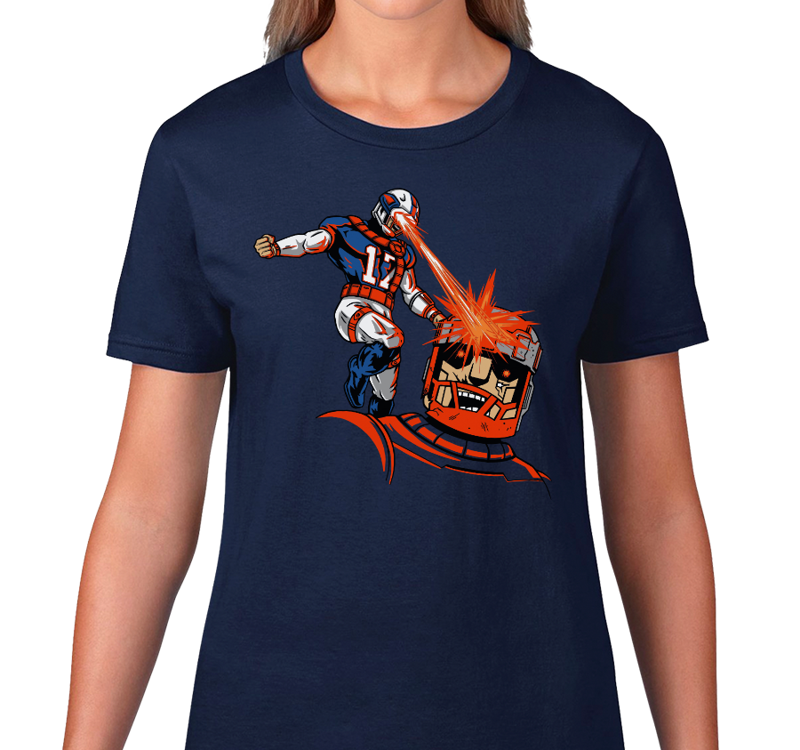 Ladies T-Shirt, Navy (100% cotton)