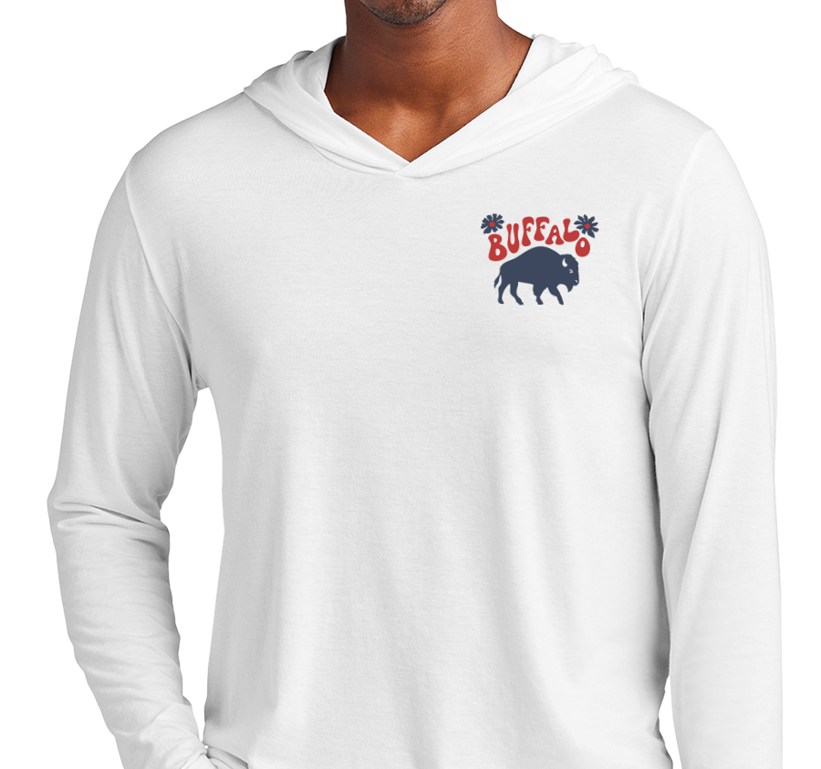 Lightweight Hoody, White (50% polyester, 25% cotton, 25% rayon)