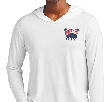 Lightweight Hoody, White (50% polyester, 25% cotton, 25% rayon)