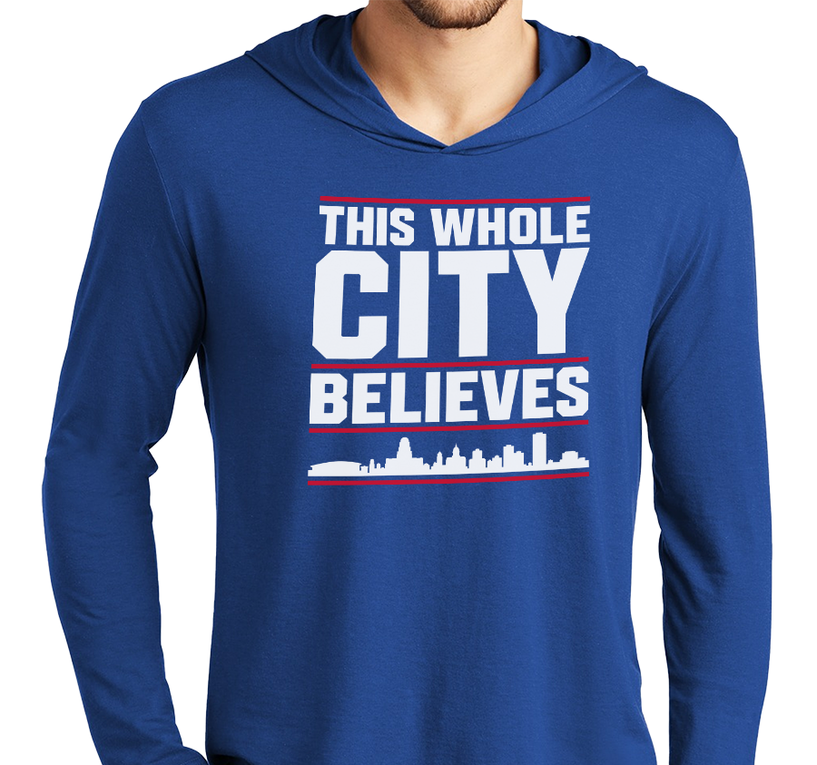 Lightweight Hoody, Deep Royal (52% cotton, 48% polyester)
