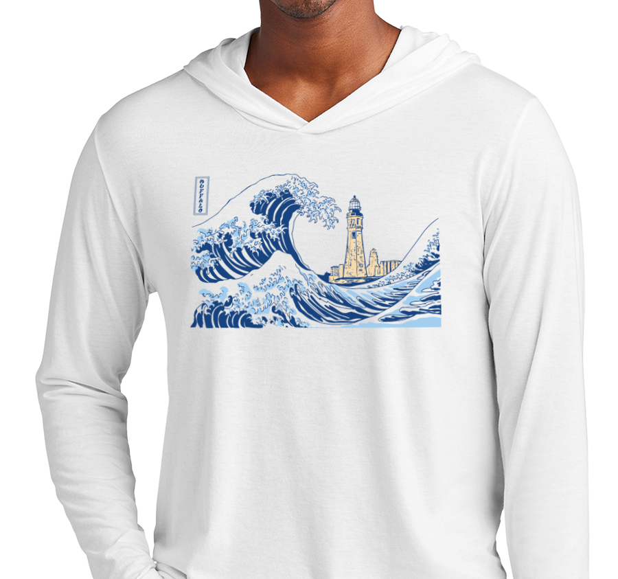 Lightweight Hoody, White (50% polyester, 25% cotton, 25% rayon)