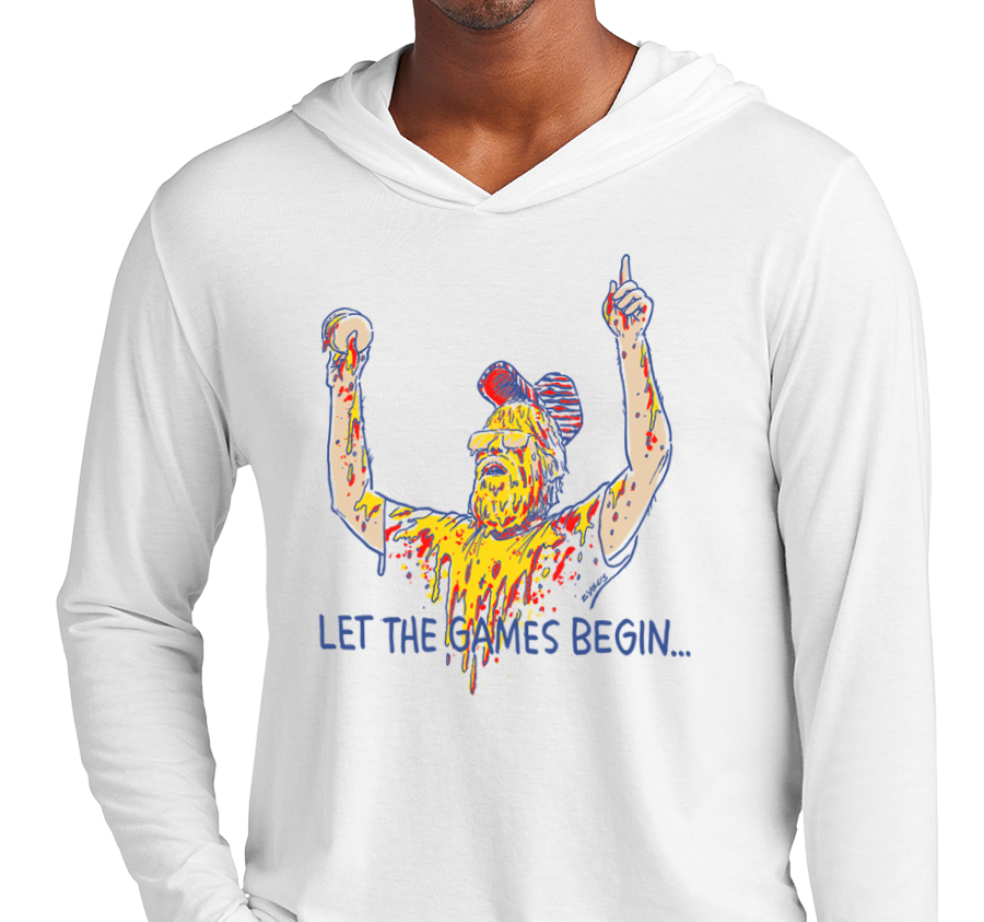 Lightweight Hoody, White (50% polyester, 25% cotton, 25% rayon)