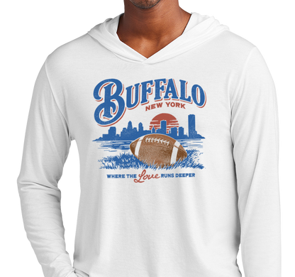 Lightweight Hoody, White (50% polyester, 25% cotton, 25% rayon)