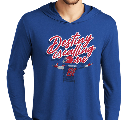 Lightweight Hoody, Deep Royal (50% polyester, 25% cotton, 25% rayon)