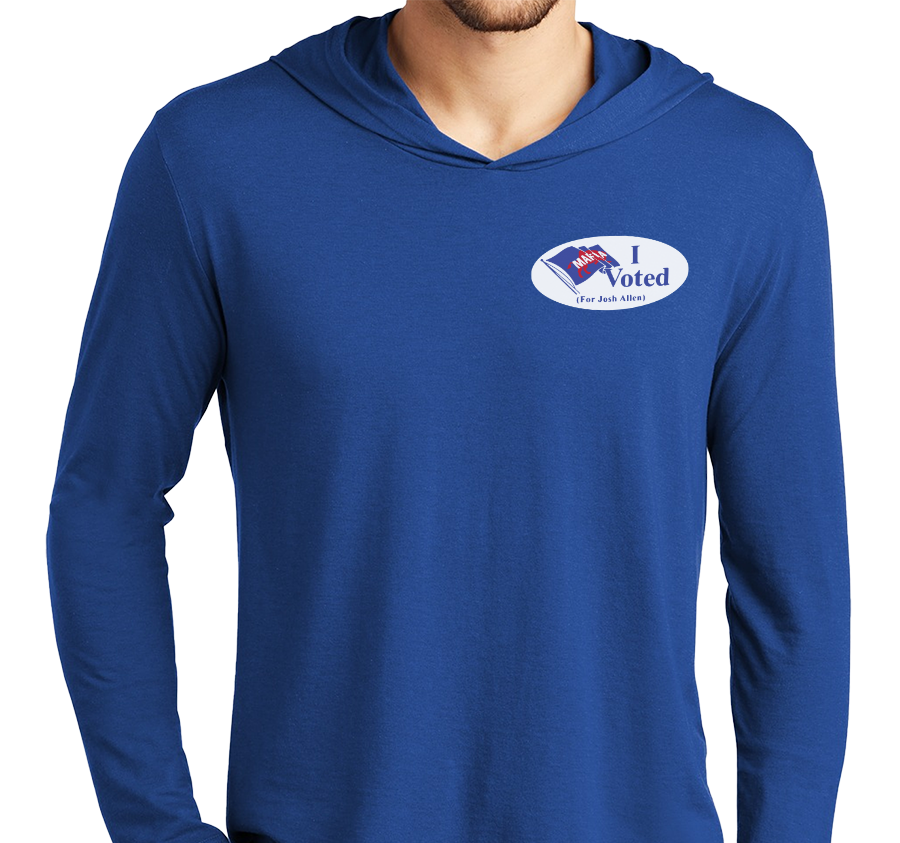 Lightweight Hoody, Deep Royal (52% cotton, 48% polyester)