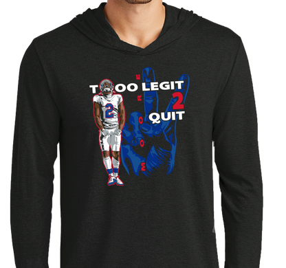 Lightweight Hoody, Black (50% polyester, 25% cotton, 25% rayon)