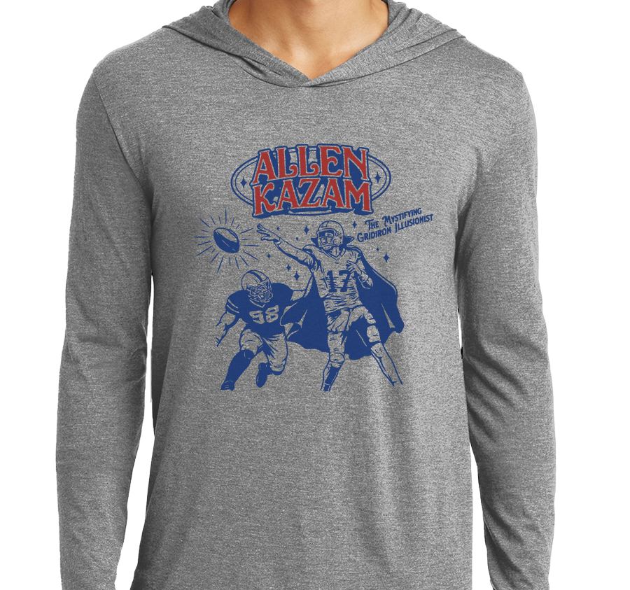Lightweight Hoody, Gray Frost (50% polyester, 25% cotton, 25% rayon)