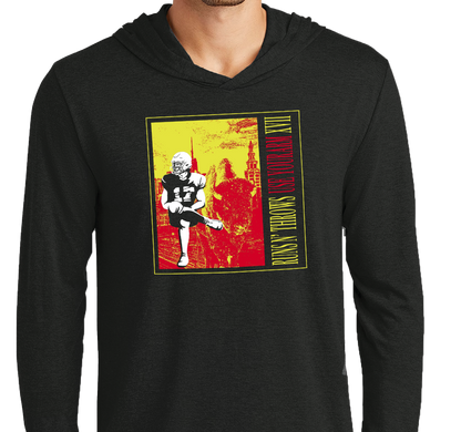 Lightweight Hoody, Black (50% polyester, 25% cotton, 25% rayon)