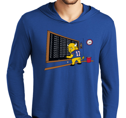 Lightweight Hoody, Deep Royal (52% cotton, 48% polyester)