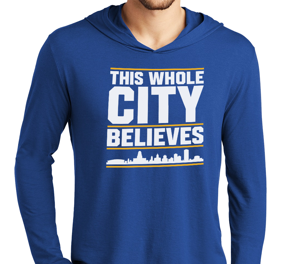 Lightweight Hoody, Deep Royal (52% cotton, 48% polyester)