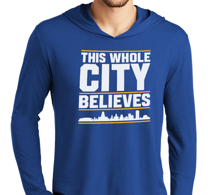 Lightweight Hoody, Deep Royal (52% cotton, 48% polyester)