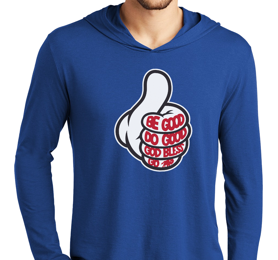 Lightweight Hoody, Deep Royal (52% cotton, 48% polyester)