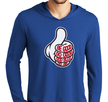 Lightweight Hoody, Deep Royal (52% cotton, 48% polyester)