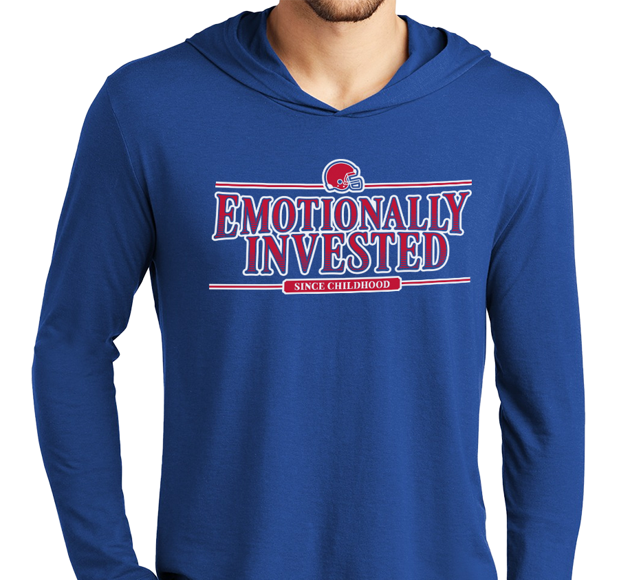 Lightweight Hoody, Deep Royal (52% cotton, 48% polyester)