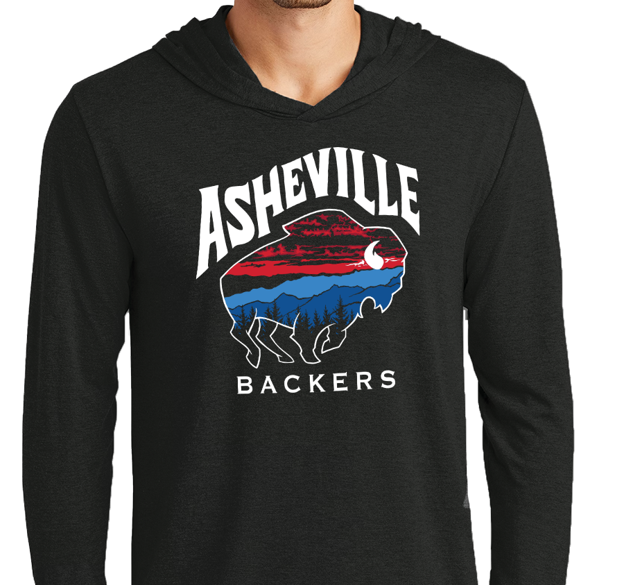 Lightweight Hoody, Black (50% polyester, 25% cotton, 25% rayon)