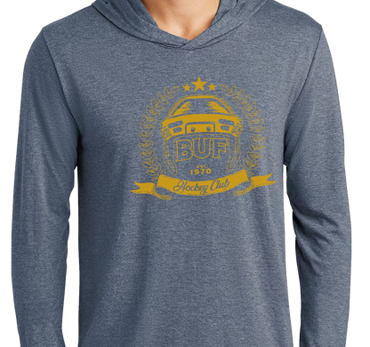 Lightweight Hoody, Navy Frost (50% polyester, 25% cotton, 25% rayon)