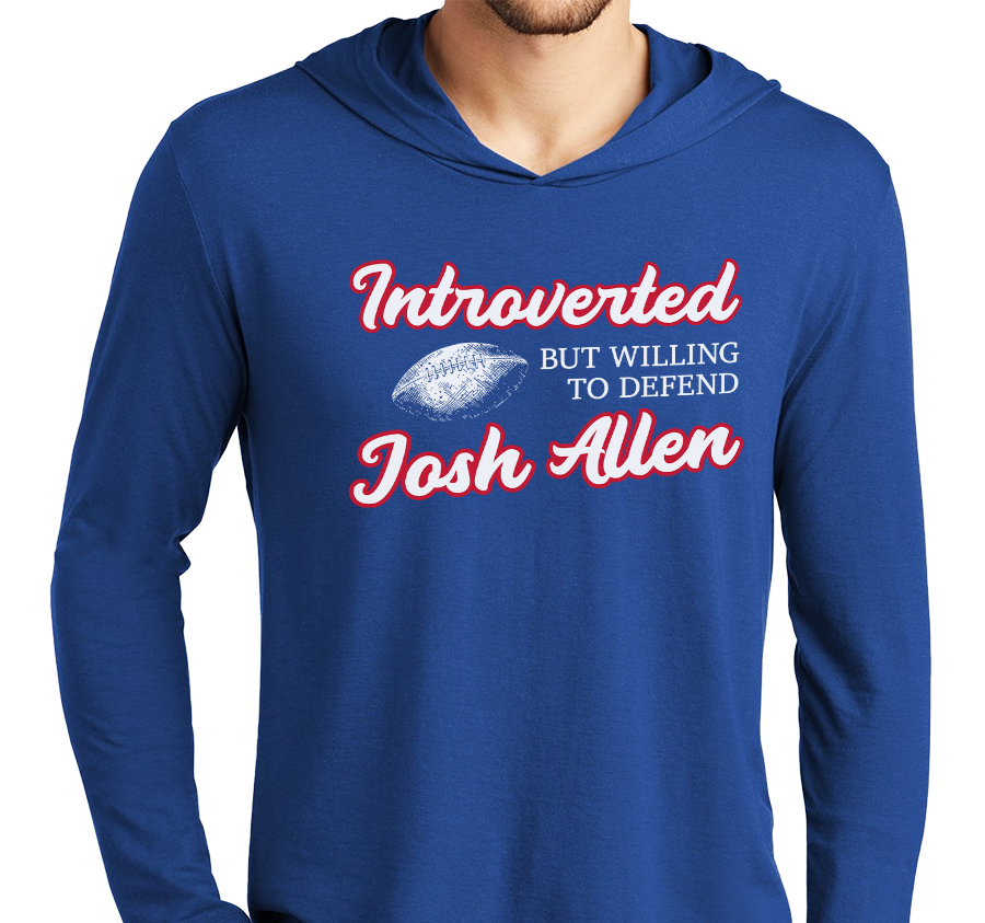 Lightweight Hoody, Deep Royal (52% cotton, 48% polyester)