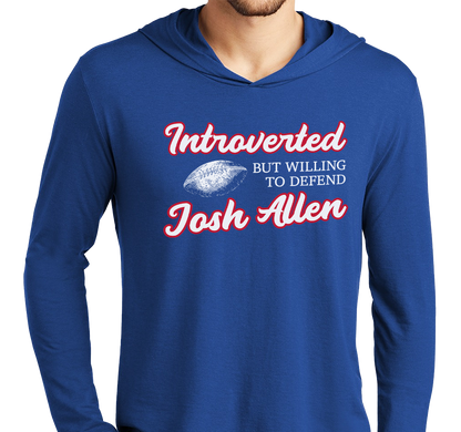 Lightweight Hoody, Deep Royal (52% cotton, 48% polyester)