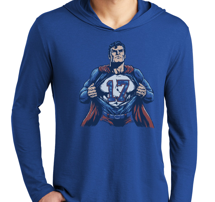 Lightweight Hoody, Deep Royal (52% cotton, 48% polyester)