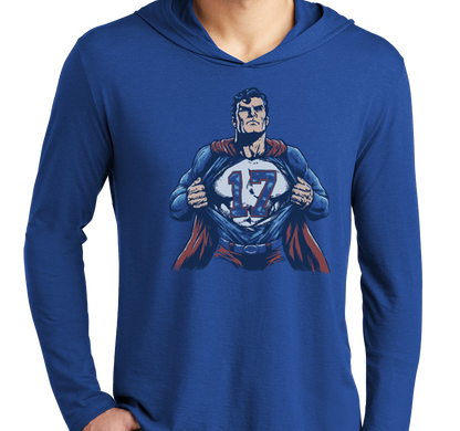 Lightweight Hoody, Deep Royal (52% cotton, 48% polyester)