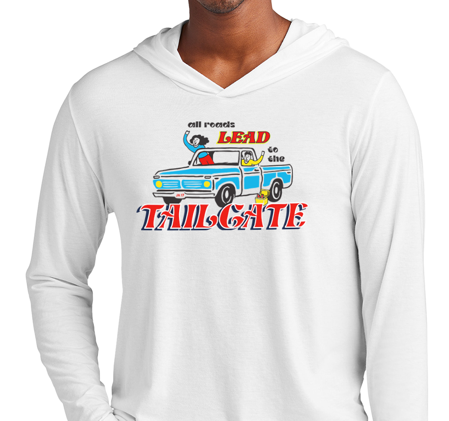 Lightweight Hoody, White (50% polyester, 25% cotton, 25% rayon)