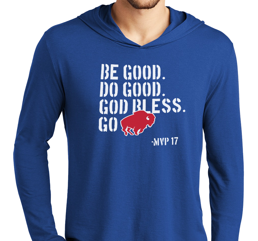 Lightweight Hoody, Deep Royal (52% cotton, 48% polyester)