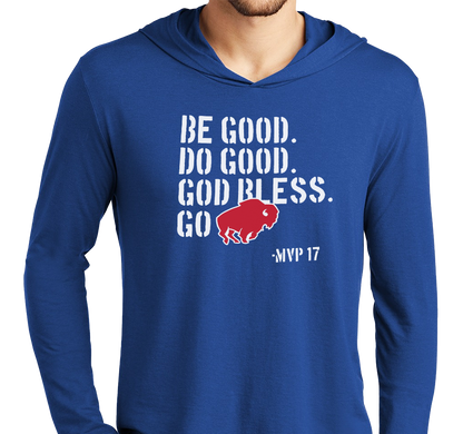 Lightweight Hoody, Deep Royal (52% cotton, 48% polyester)