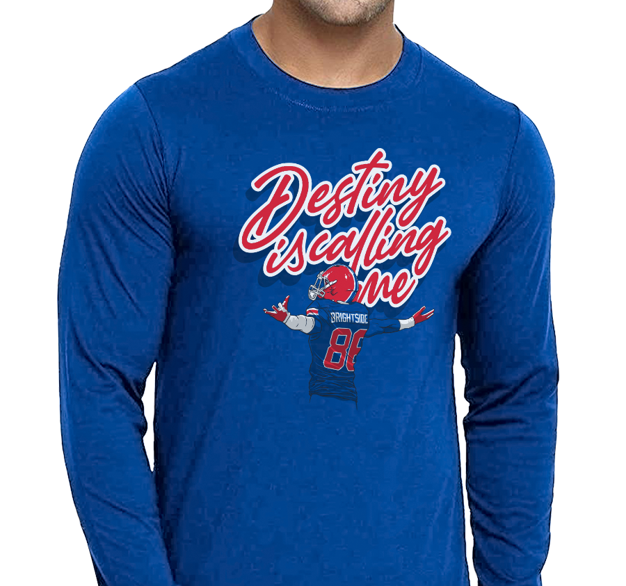 Unisex Longsleeve, Royal (100% cotton)