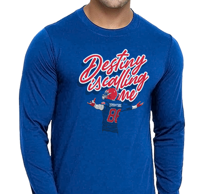 Unisex Longsleeve, Royal (100% cotton)