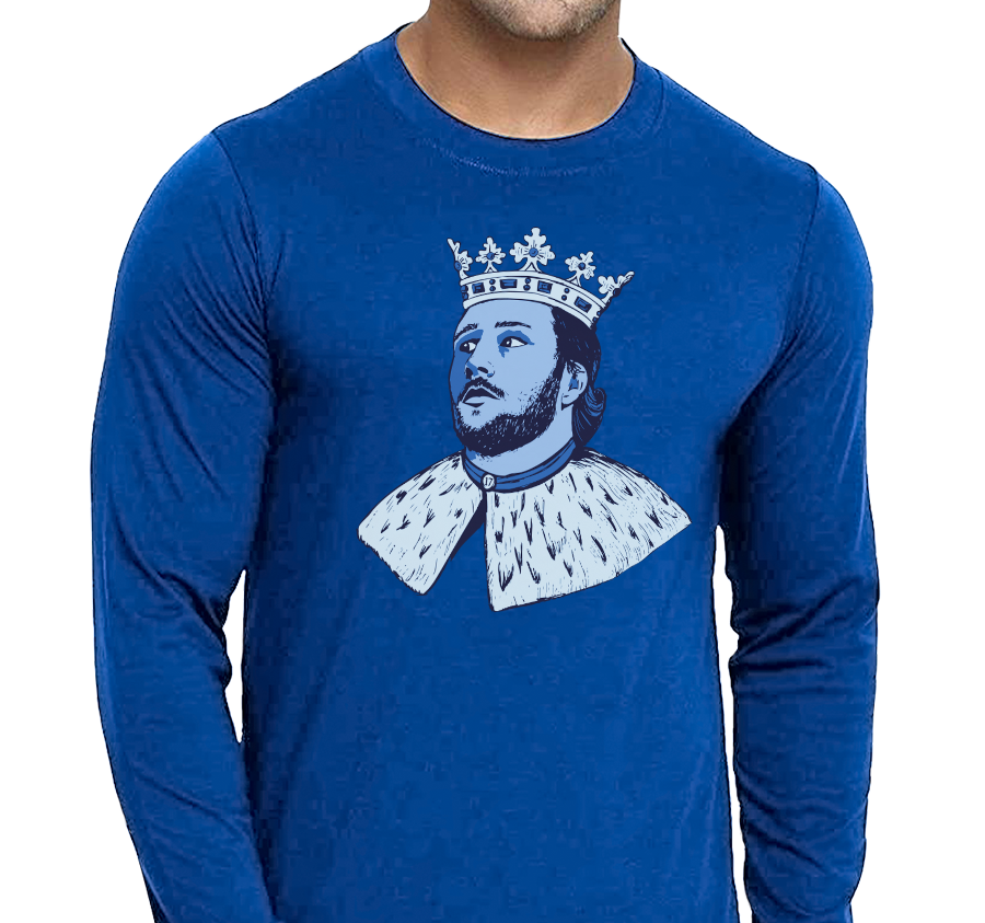 Unisex Longsleeve, Royal (100% cotton)