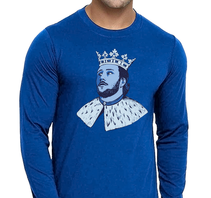 Unisex Longsleeve, Royal (100% cotton)