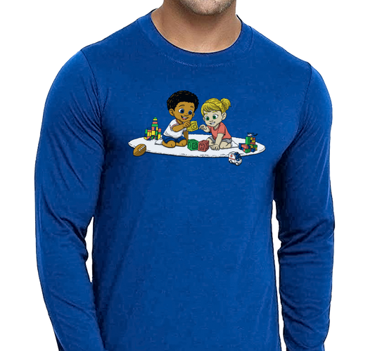 Unisex Longsleeve, Royal (100% cotton)