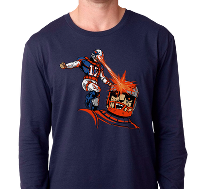 Unisex Longsleeve, Navy (100% cotton)