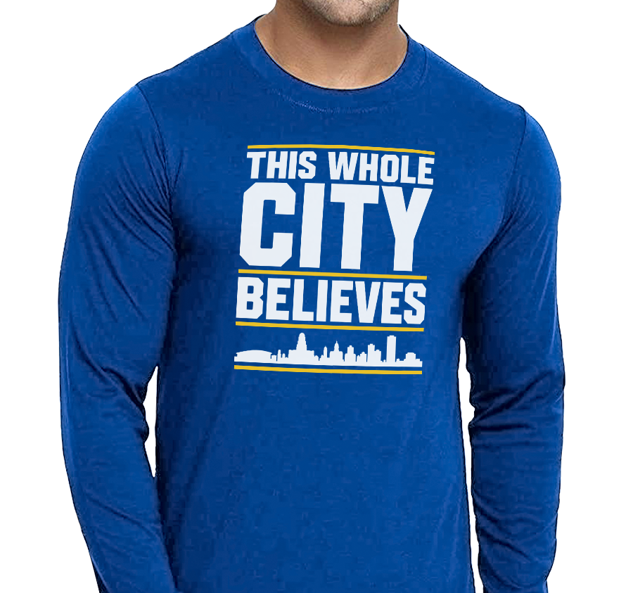 Unisex Longsleeve, Royal (100% cotton)