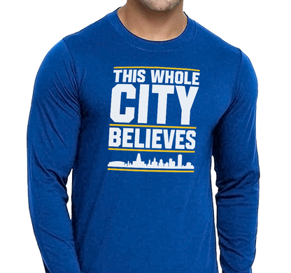 Unisex Longsleeve, Royal (100% cotton)