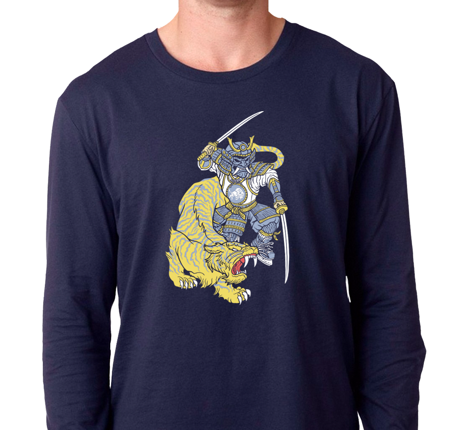 Unisex Longsleeve, Navy (100% cotton)