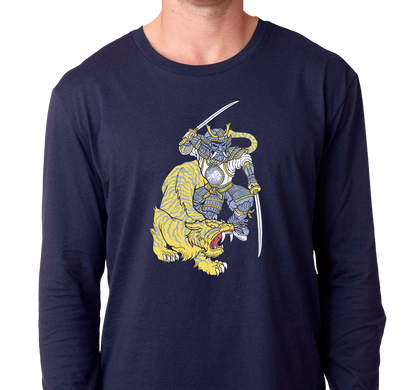 Unisex Longsleeve, Navy (100% cotton)