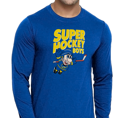 Unisex Longsleeve, Royal (100% cotton)