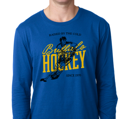 Unisex Longsleeve, Royal (100% cotton)