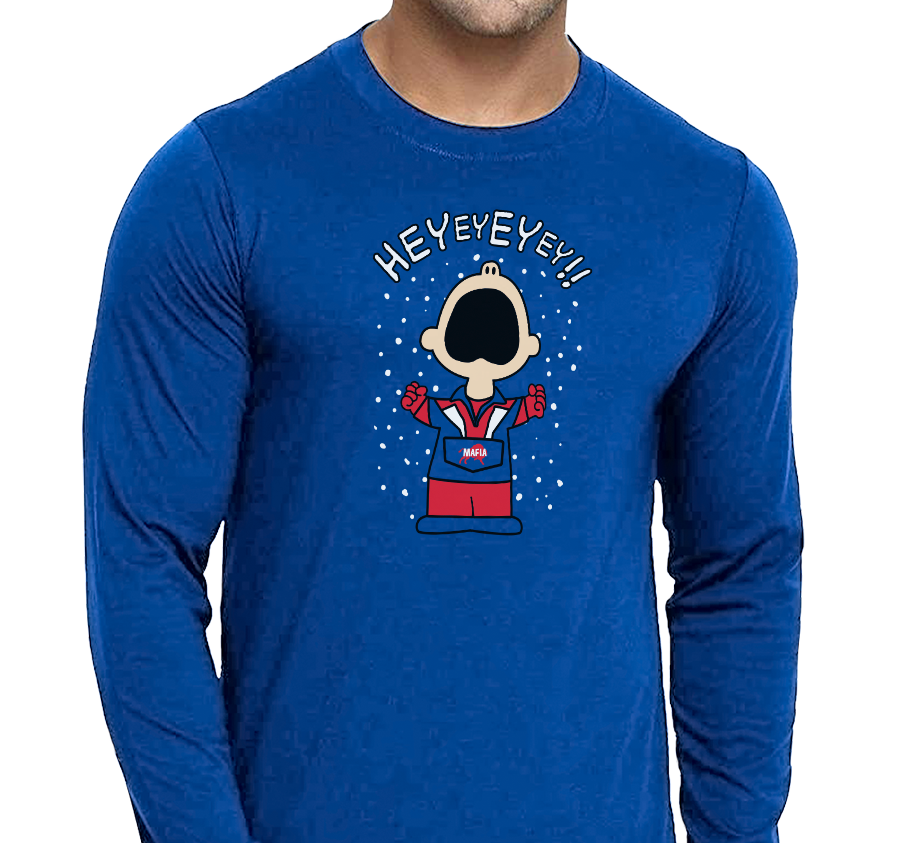 Unisex Longsleeve, Royal (100% cotton)