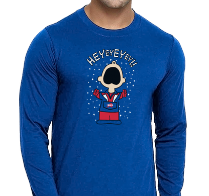 Unisex Longsleeve, Royal (100% cotton)