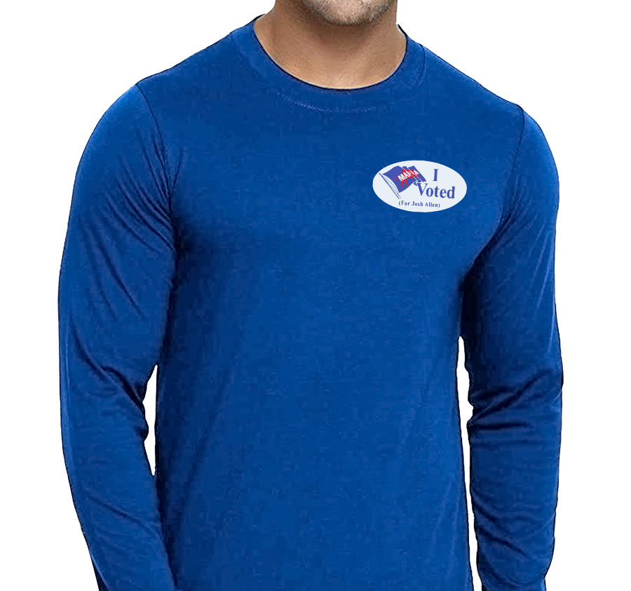 Unisex Longsleeve, Royal (100% cotton)