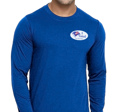 Unisex Longsleeve, Royal (100% cotton)